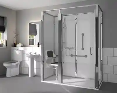 level access showers